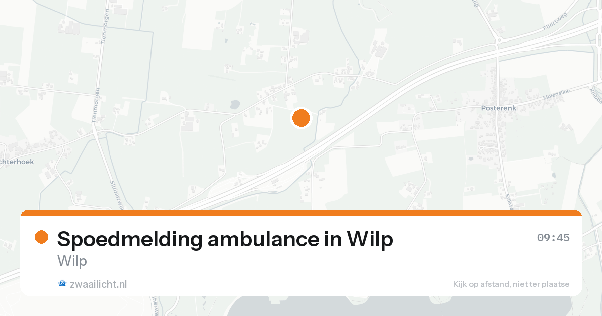Spoedmelding ambulance in Wilp — 21 aug 2026