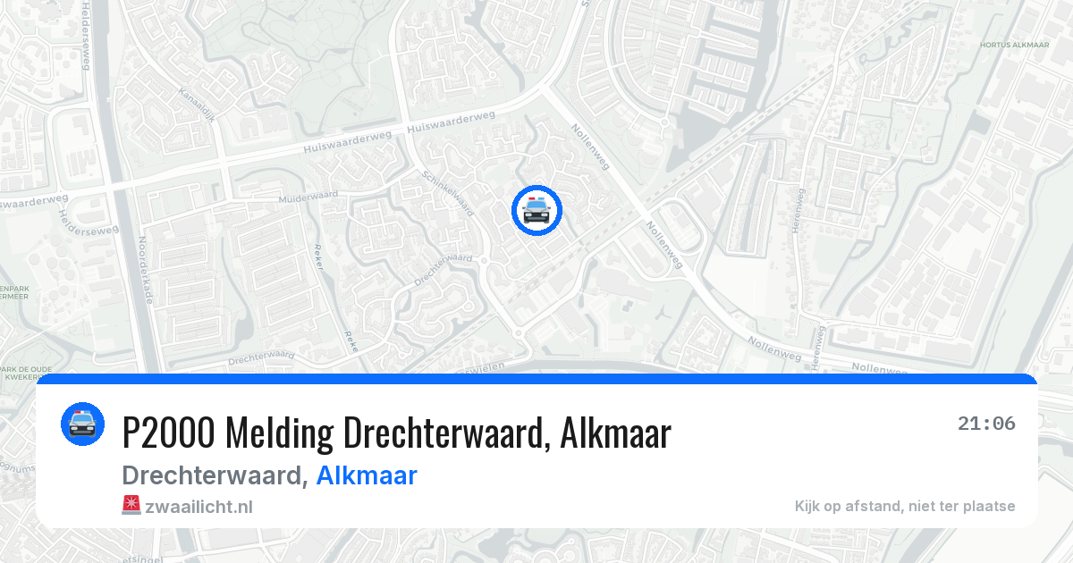 P2000 Melding Drechterwaard, Alkmaar — 23 apr 2026