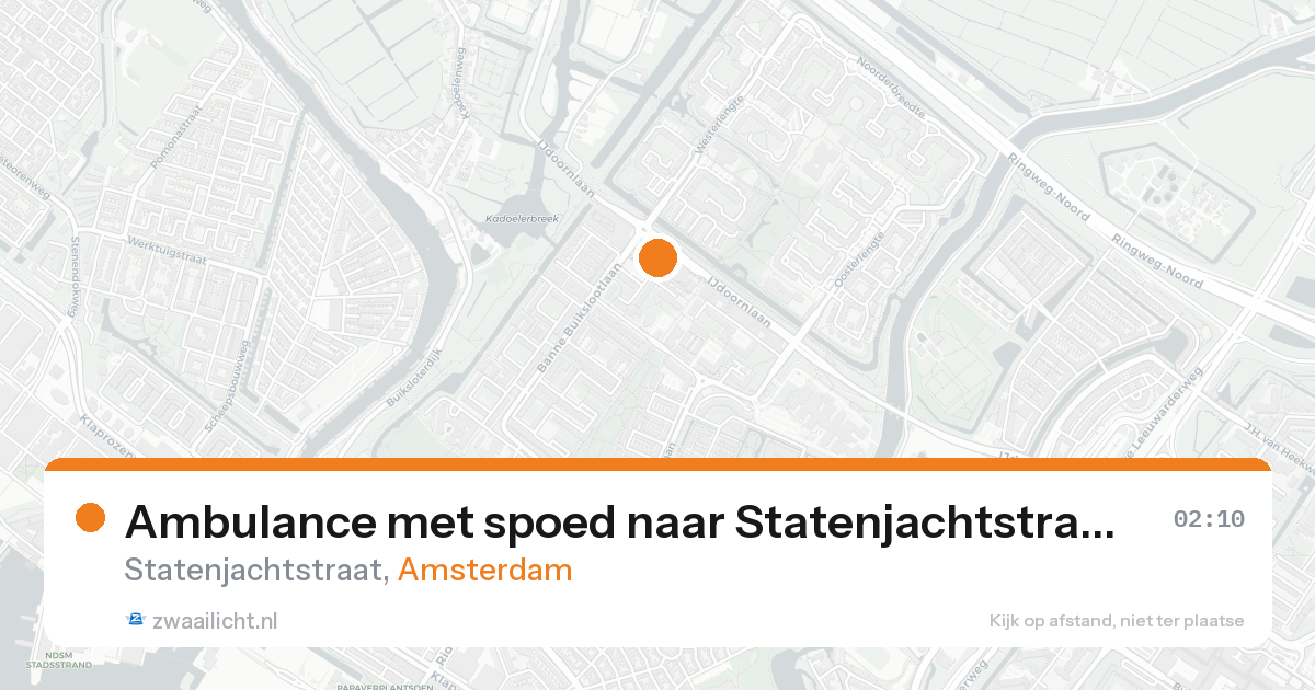 Ambulance met spoed naar Statenjachtstraat in Amsterdam — 8 feb 2026