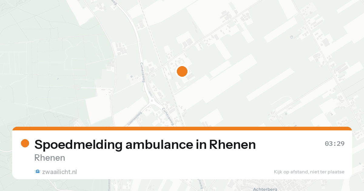Spoedmelding ambulance in Rhenen — 8 feb 2026