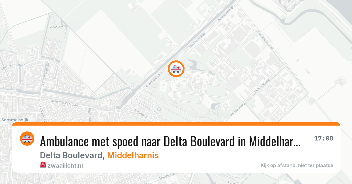 Ambulance met spoed naar Delta Boulevard in Middelharnis — 19 mrt 2026