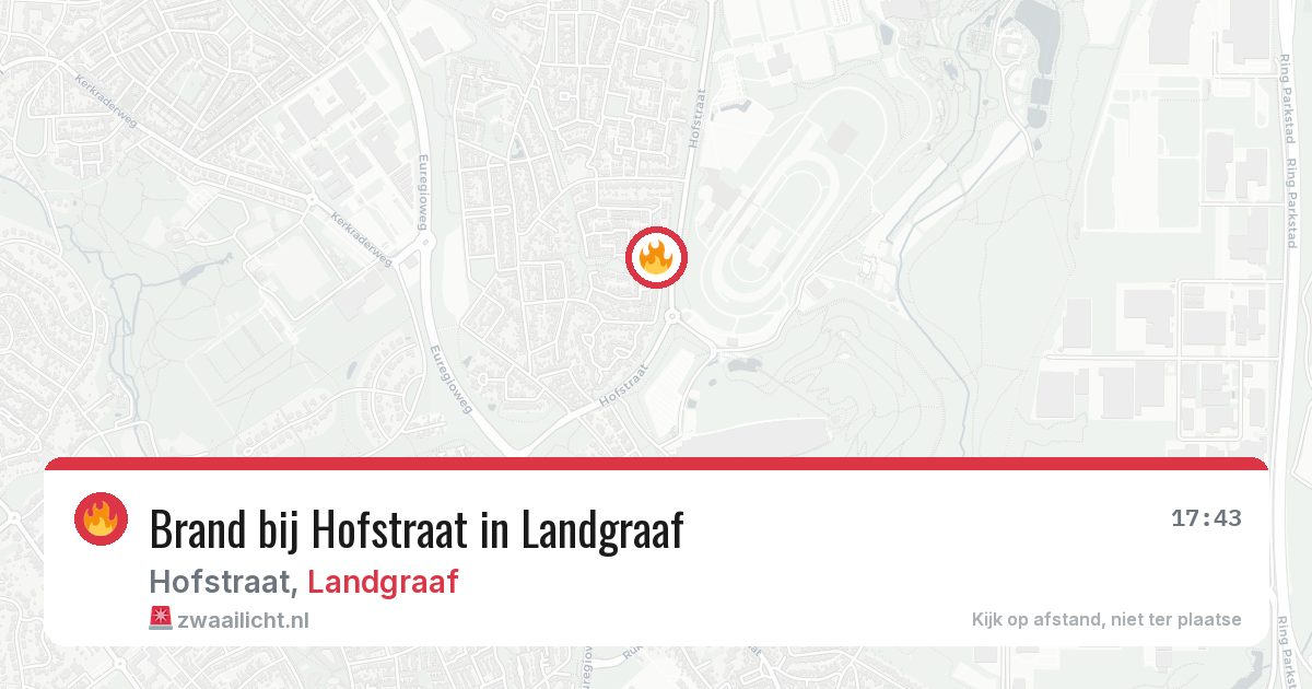 Brand bij Hofstraat in Landgraaf — 14 mrt 2026