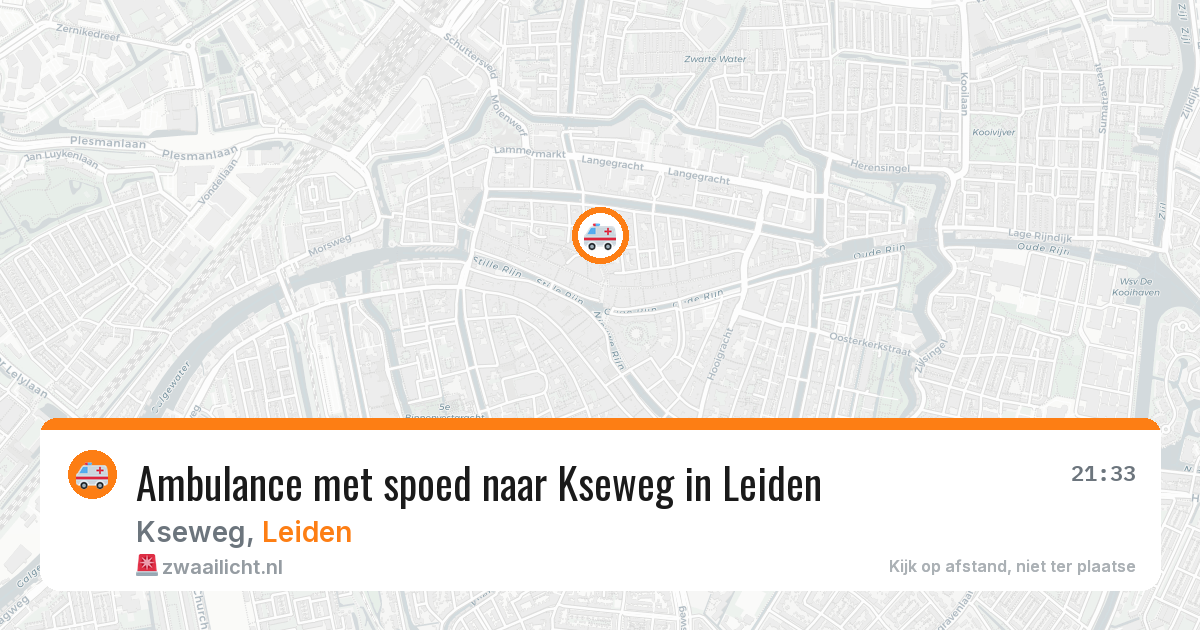 Ambulance met spoed naar Kseweg in Leiden — 24 jun 2026