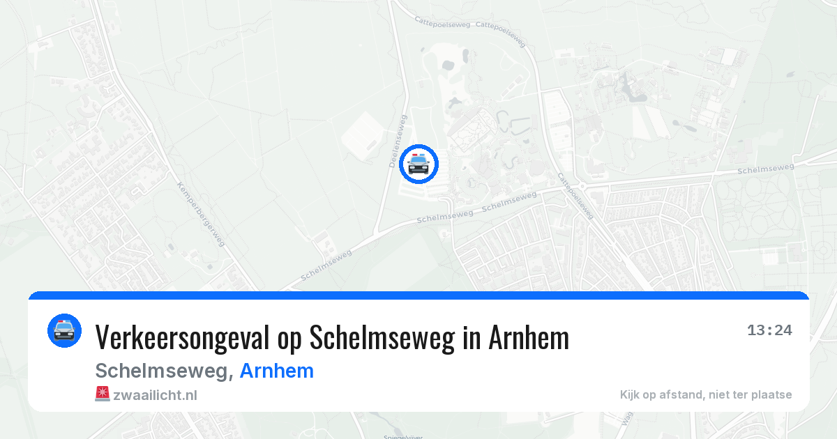 Verkeersongeval op Schelmseweg in Arnhem — 5 aug 2026