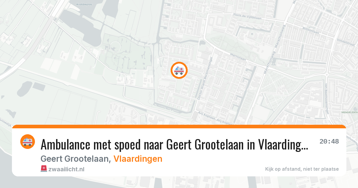 Ambulance met spoed naar Geert Grootelaan in Vlaardingen — 2 jun 2026