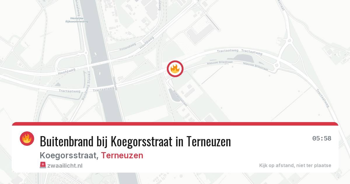 Buitenbrand bij Koegorsstraat in Terneuzen — 13 jul 2026