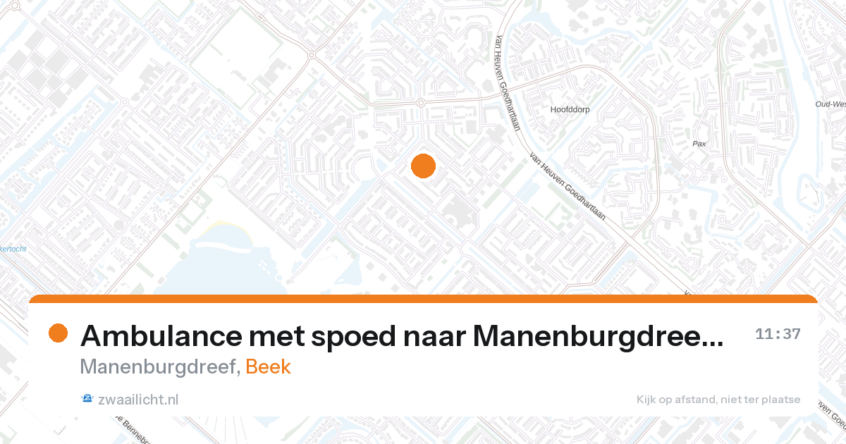 Ambulance met spoed naar Manenburgdreef in Beek — 10 jun 2026