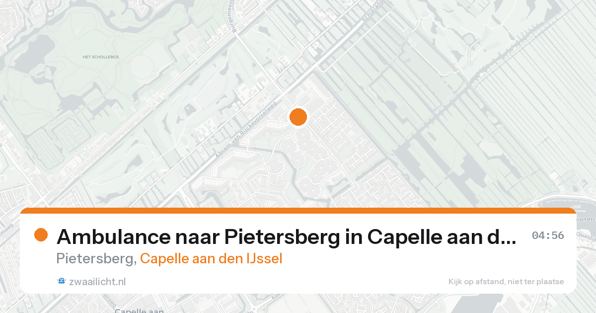 Ambulance naar Pietersberg in Capelle aan den IJssel — 25 aug 2026