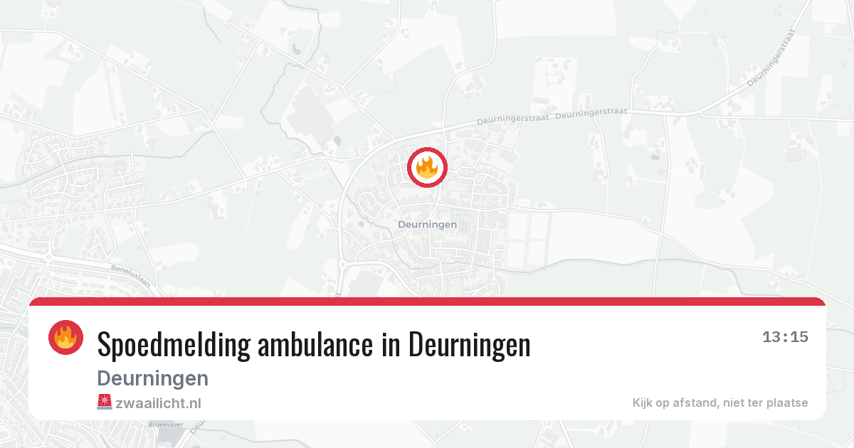 Spoedmelding ambulance in Deurningen — 24 jun 2026