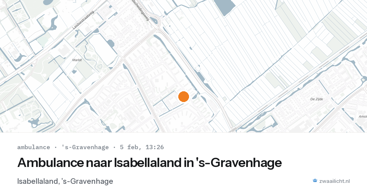 Ambulance naar Isabellaland in 's-Gravenhage — 5 feb 2026