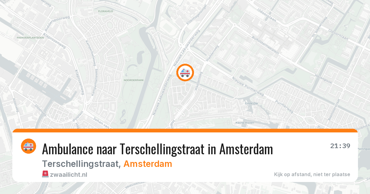 Ambulance naar Terschellingstraat in Amsterdam — 22 mei 2026