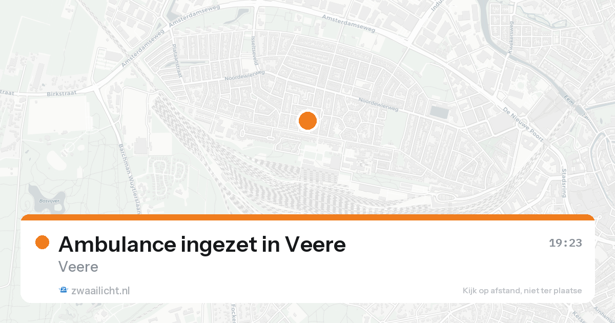 Ambulance ingezet in Veere — 31 jan 2026