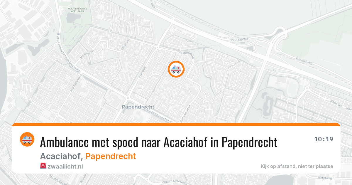 Ambulance met spoed naar Acaciahof in Papendrecht — 24 jun 2026