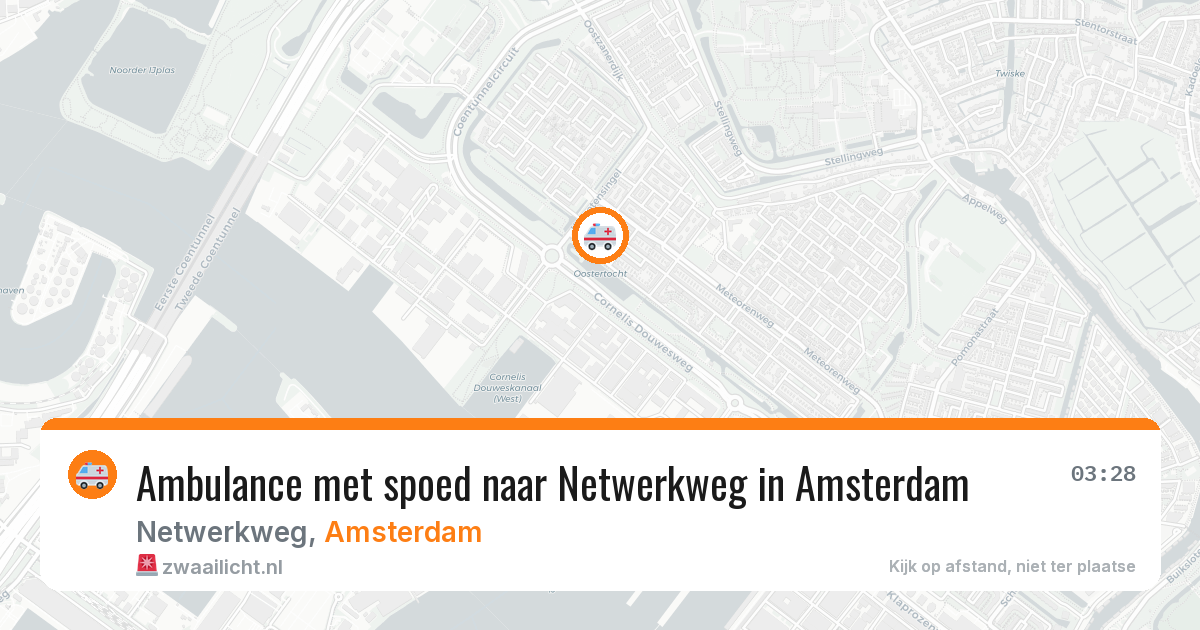 Ambulance met spoed naar Netwerkweg in Amsterdam — 24 mei 2026