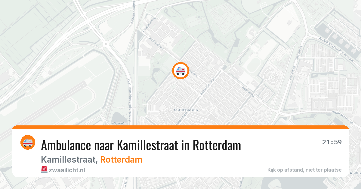 Ambulance naar Kamillestraat in Rotterdam — 4 jun 2026
