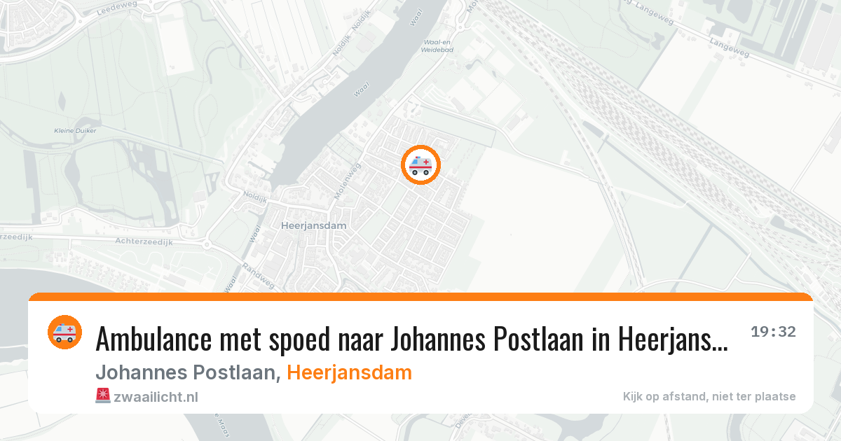 Ambulance met spoed naar Johannes Postlaan in Heerjansdam — 9 feb 2026