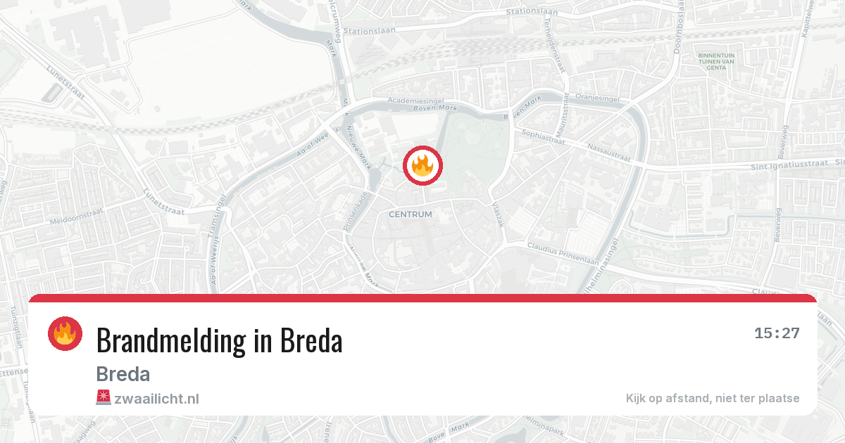 Brandmelding in Breda — 12 jun 2026