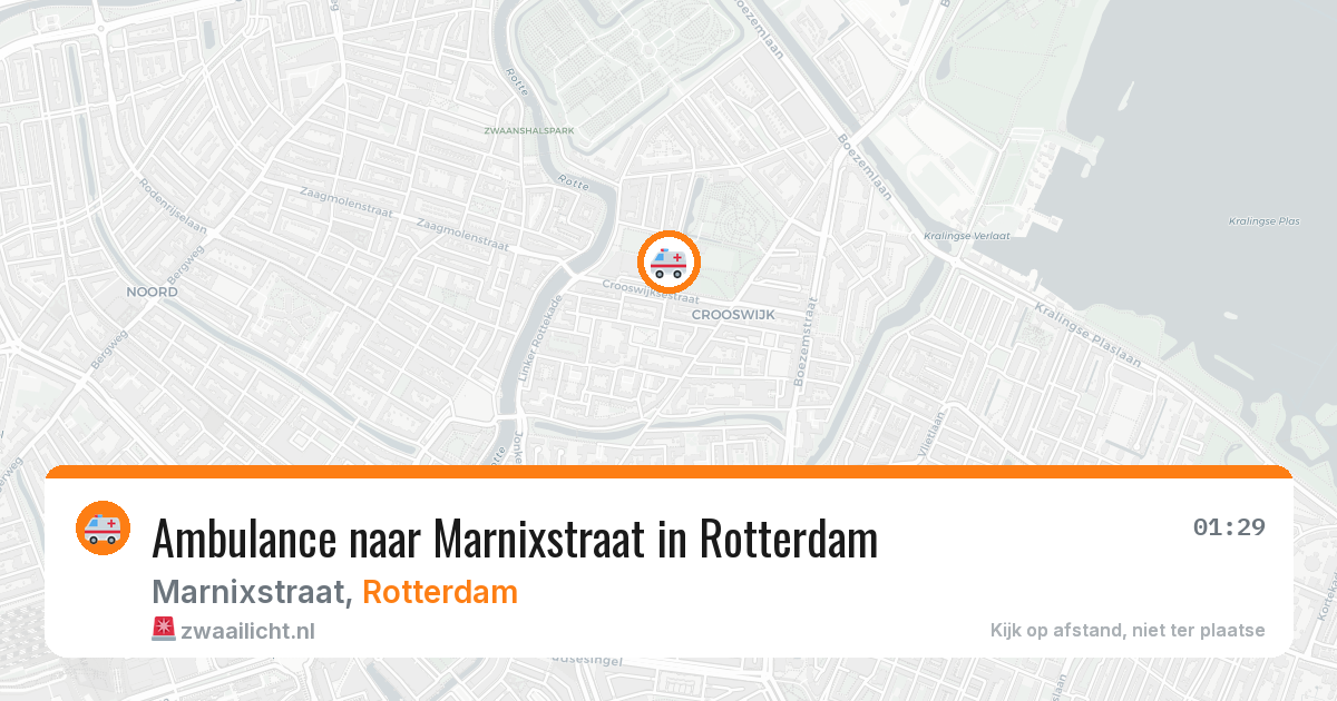 Ambulance naar Marnixstraat in Rotterdam — 18 feb 2026