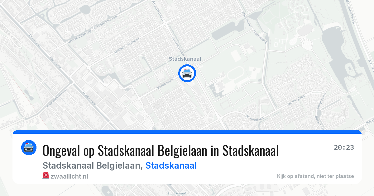 Ongeval op Stadskanaal Belgielaan in Stadskanaal — 9 jun 2026