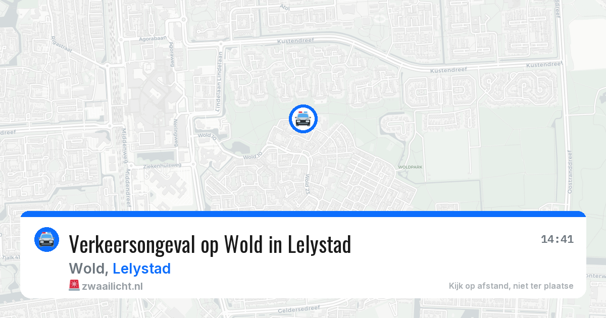 Verkeersongeval op Wold in Lelystad — 5 aug 2026