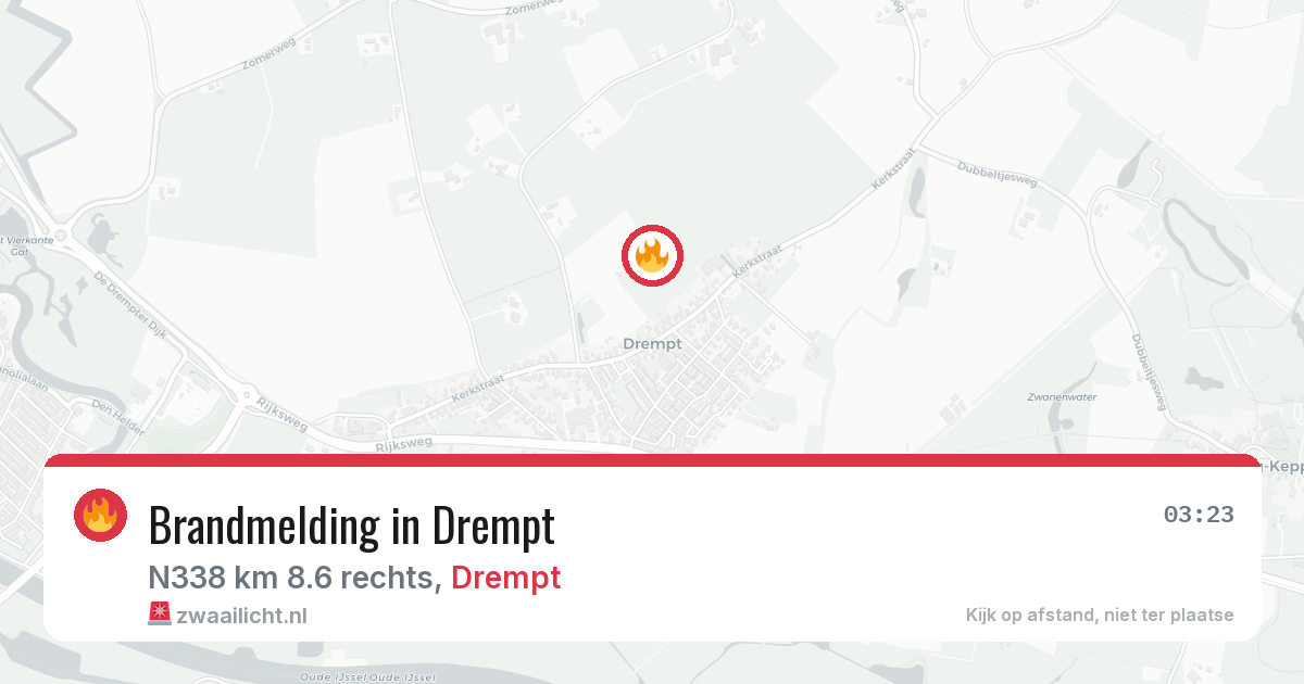 Brandmelding in Drempt — 28 jun 2026