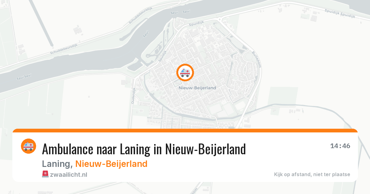 Ambulance naar Laning in Nieuw-Beijerland — 13 apr 2026