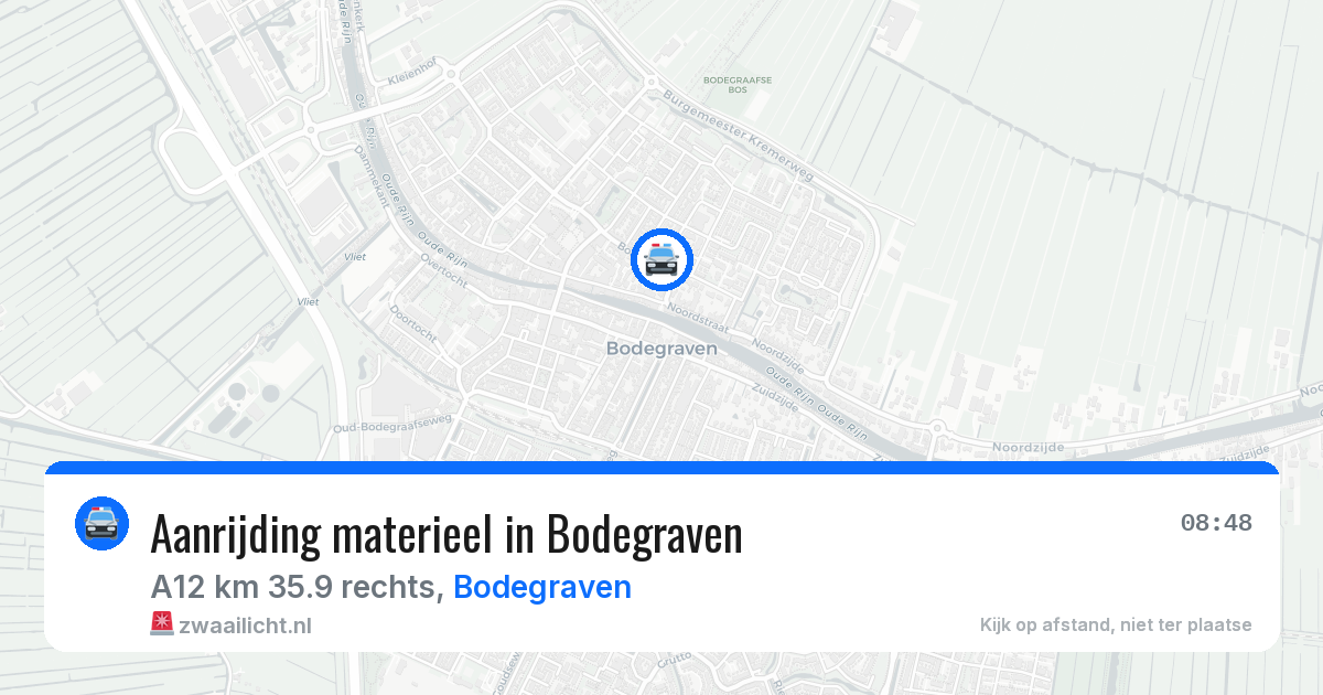 Aanrijding materieel in Bodegraven — 14 apr 2026