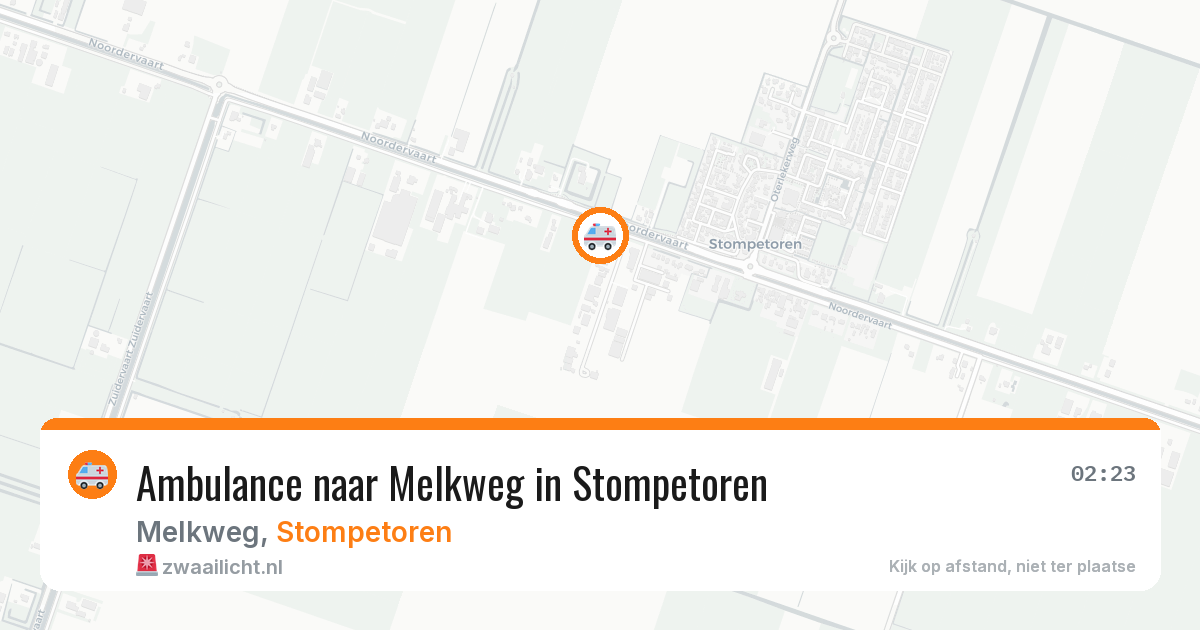 Ambulance naar Melkweg in Stompetoren — 22 jul 2026