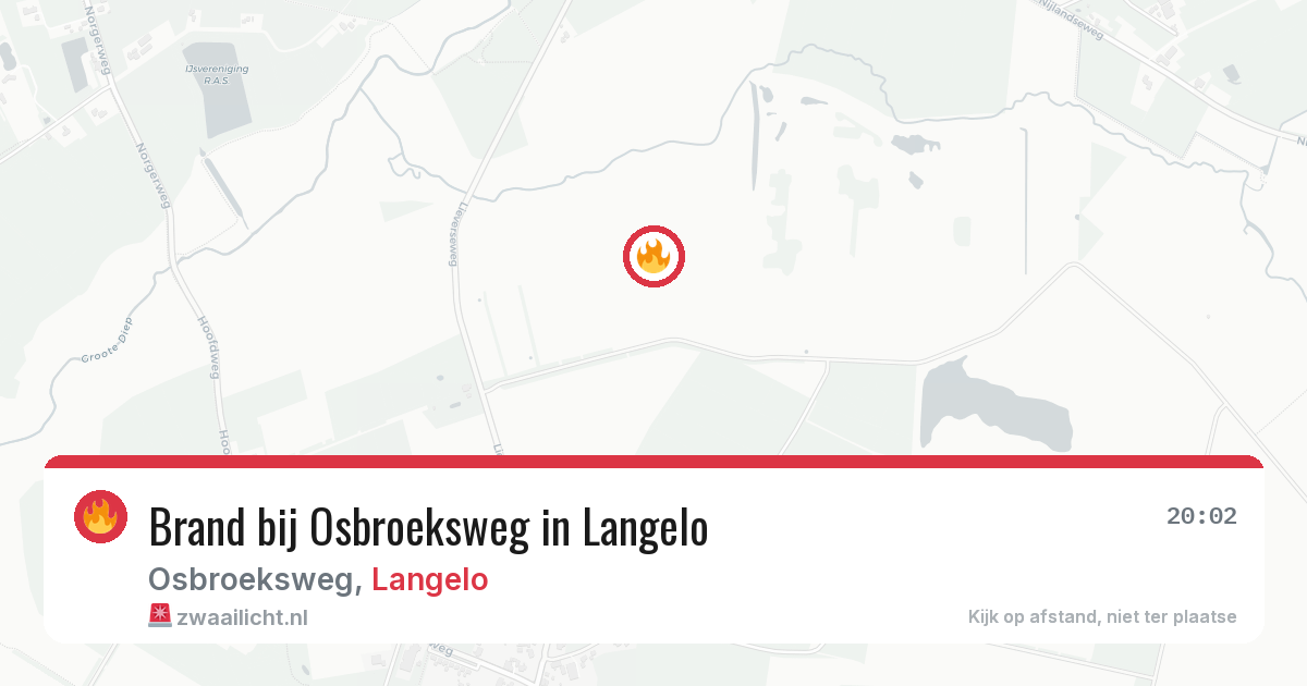 Brand bij Osbroeksweg in Langelo — 29 jul 2026