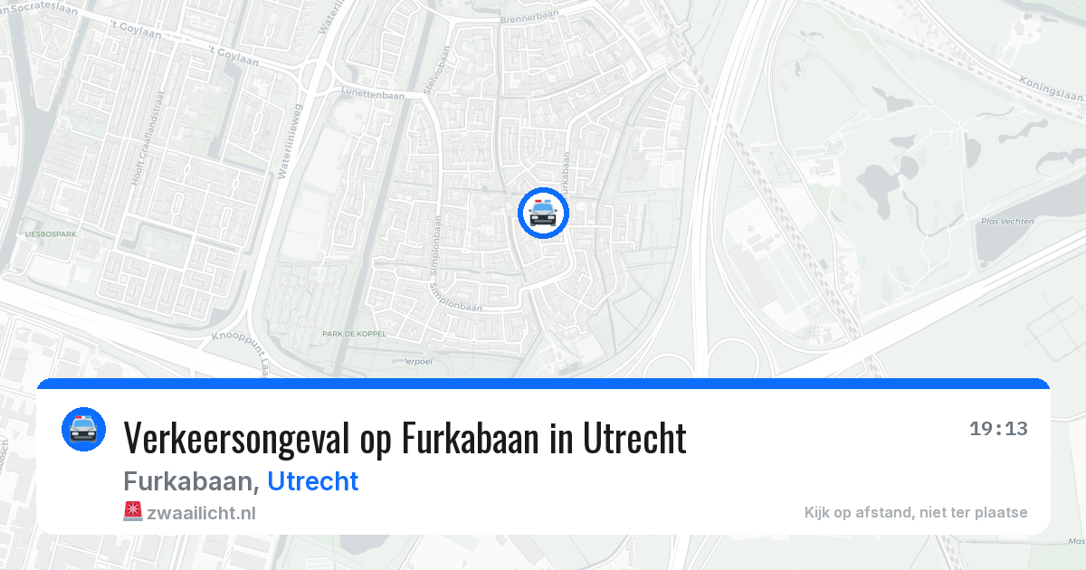 Verkeersongeval op Furkabaan in Utrecht — 31 jul 2026