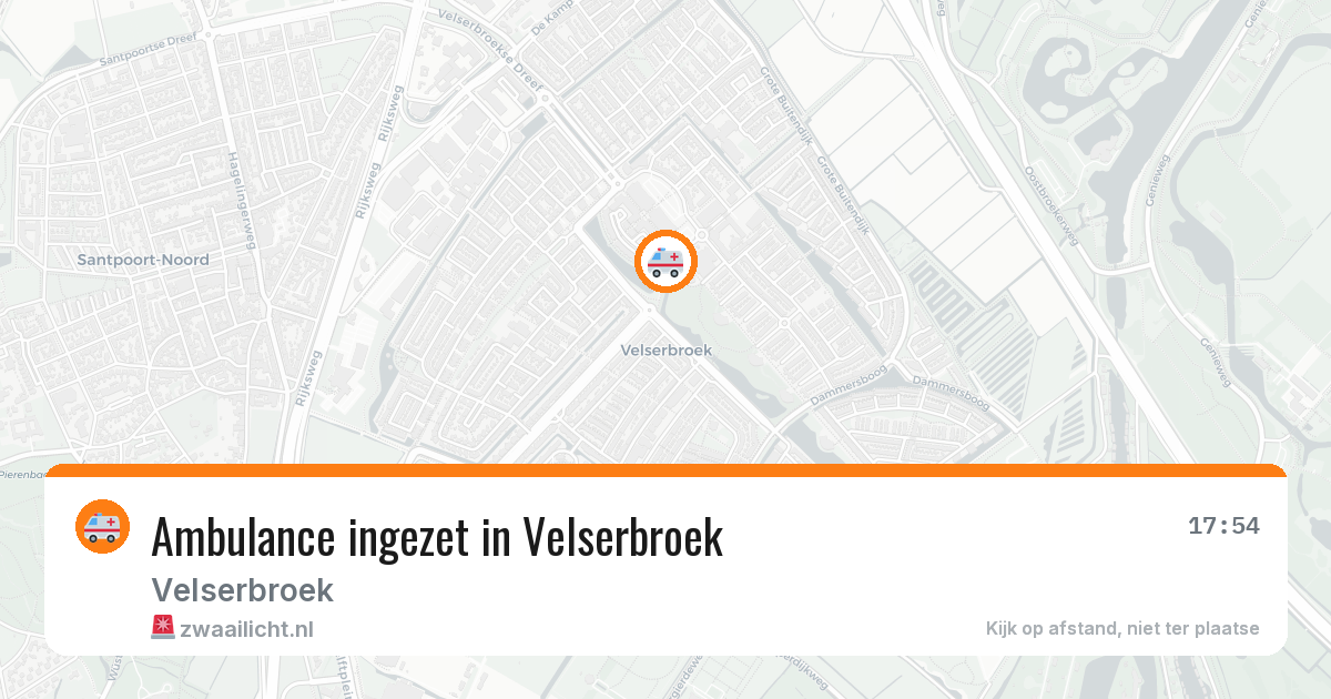 Ambulance ingezet in Velserbroek — 5 jul 2026