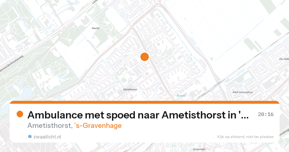 Ambulance met spoed naar Ametisthorst in 's-Gravenhage — 1 jun 2026