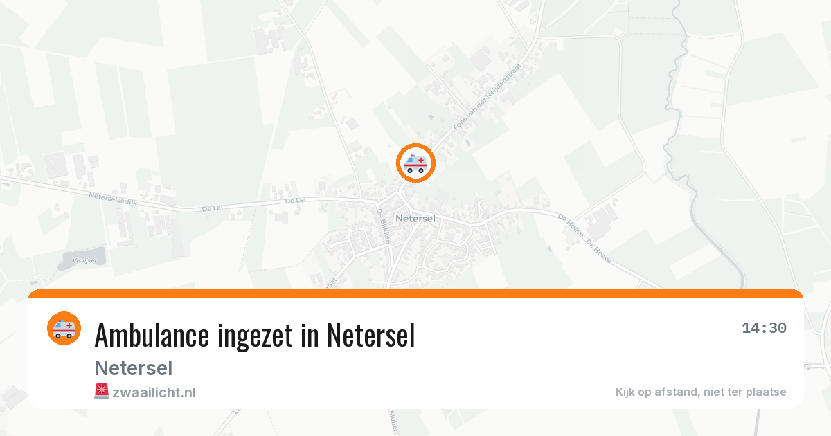 Ambulance ingezet in Netersel — 24 jul 2026