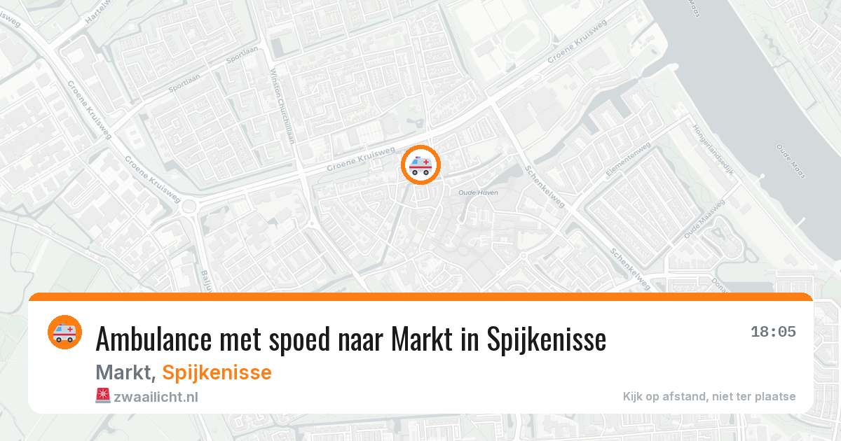 Ambulance met spoed naar Markt in Spijkenisse — 6 mei 2026