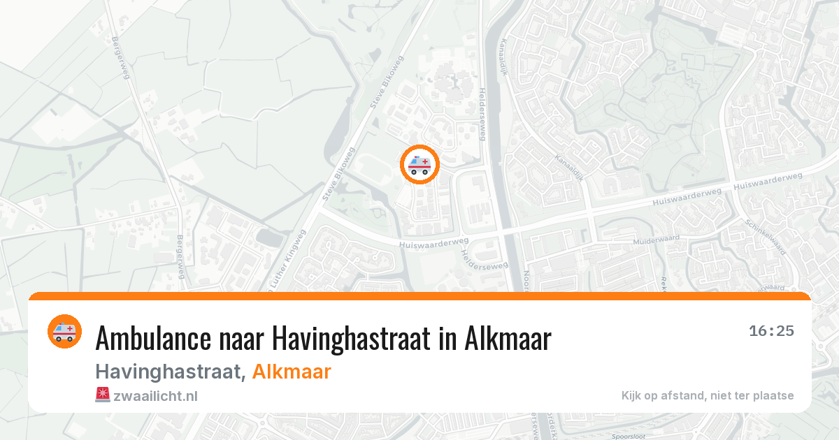 Ambulance naar Havinghastraat in Alkmaar — 23 mrt 2026