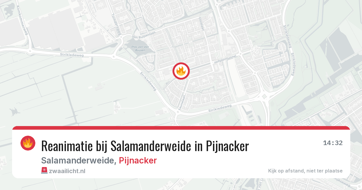 Reanimatie bij Salamanderweide in Pijnacker — 10 mei 2026