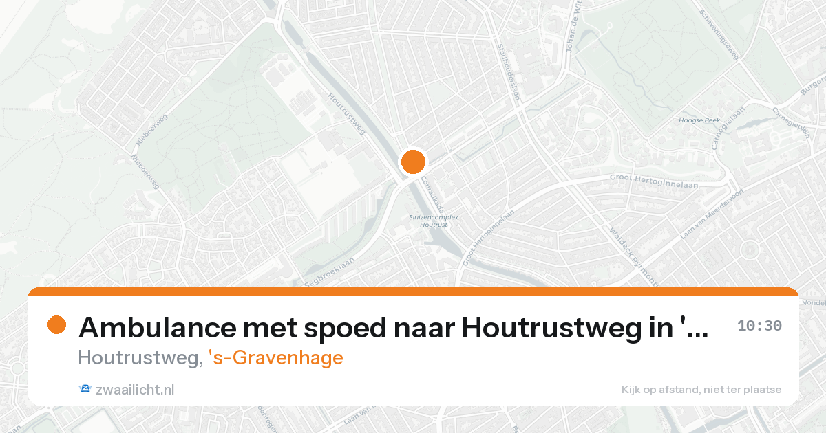Ambulance met spoed naar Houtrustweg in 's-Gravenhage — 8 feb 2026