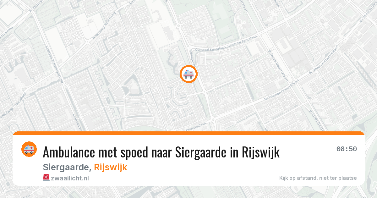 Ambulance met spoed naar Siergaarde in Rijswijk — 7 aug 2026