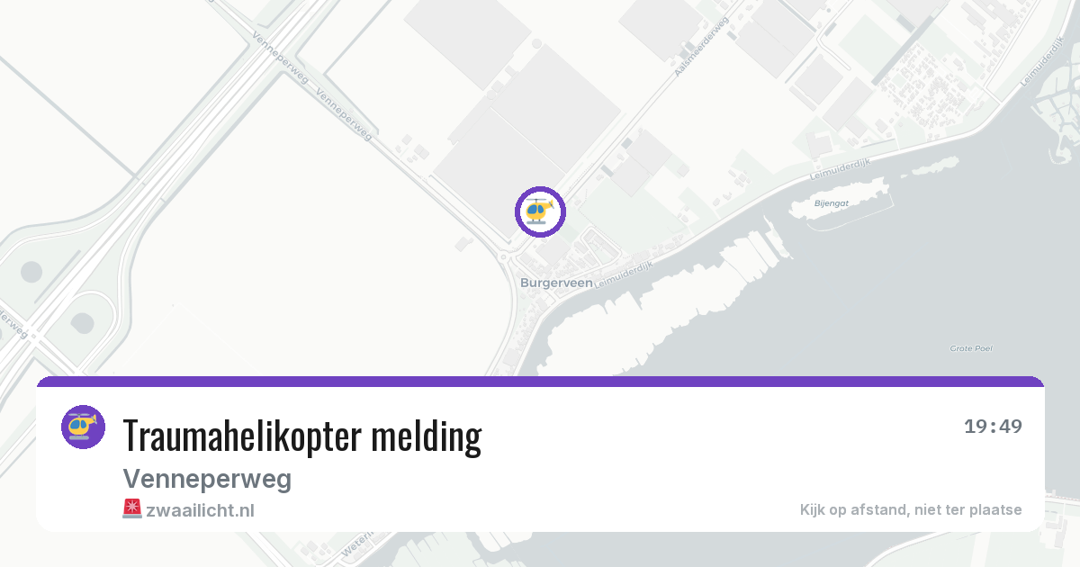 Traumahelikopter melding — 30 mrt 2026