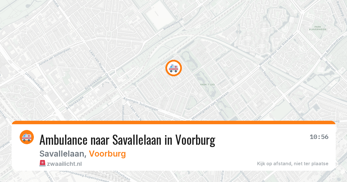 Ambulance naar Savallelaan in Voorburg — 1 jun 2026