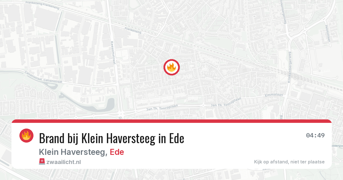 Brand bij Klein Haversteeg in Ede — 27 jun 2026