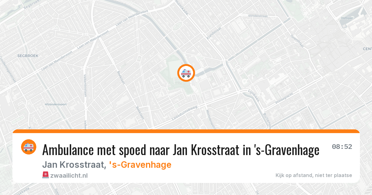 Ambulance met spoed naar Jan Krosstraat in 's-Gravenhage — 5 jul 2026