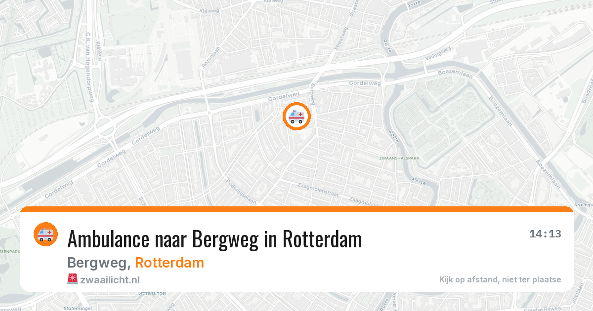 Ambulance naar Bergweg in Rotterdam — 12 aug 2026