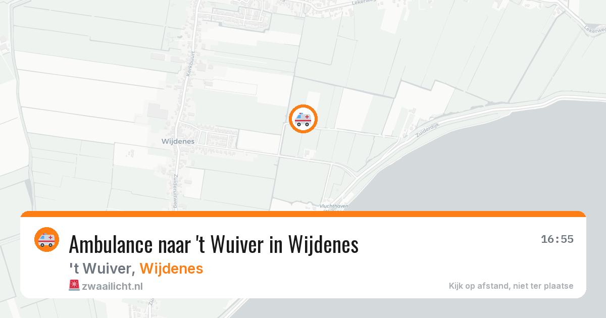 Ambulance naar 't Wuiver in Wijdenes — 8 mei 2026