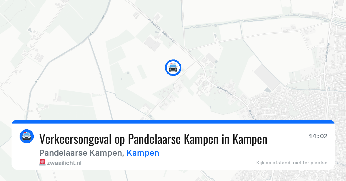 Verkeersongeval op Pandelaarse Kampen in Kampen — 20 jun 2026