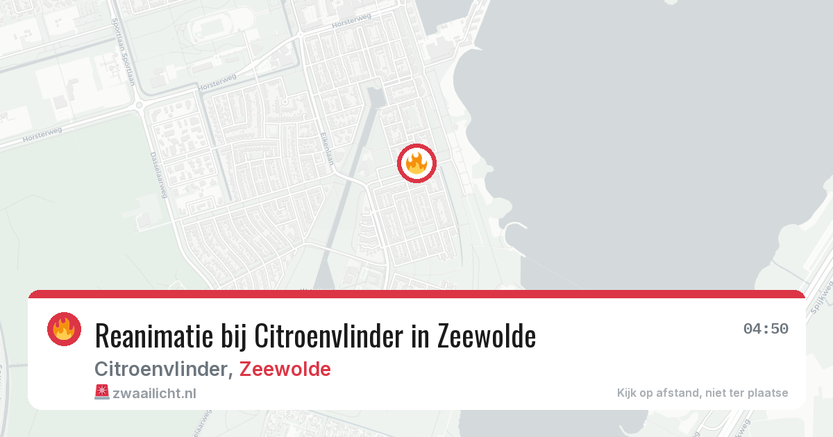 Reanimatie bij Citroenvlinder in Zeewolde — 1 aug 2026