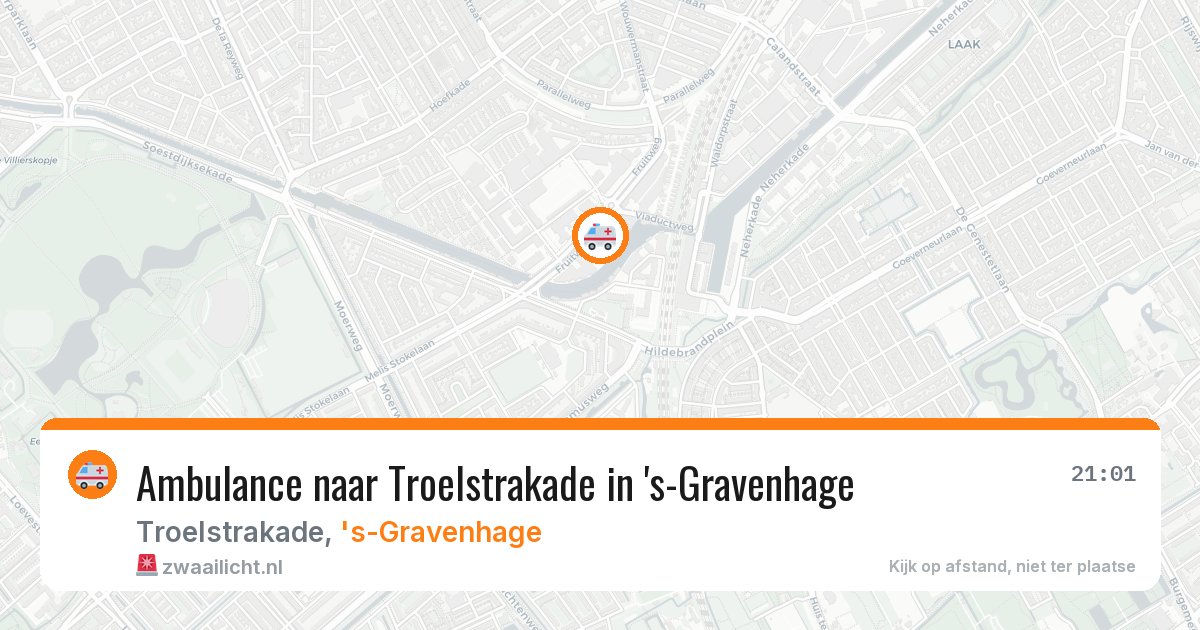 Ambulance naar Troelstrakade in 's-Gravenhage — 1 apr 2026