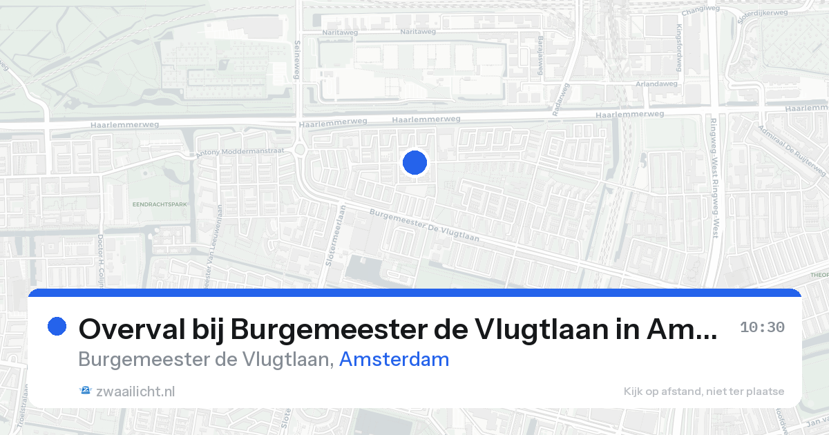 Overval bij Burgemeester de Vlugtlaan in Amsterdam — 19 aug 2026