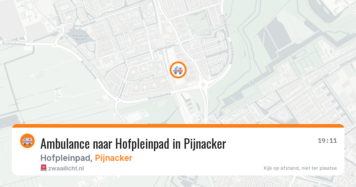 Ambulance naar Hofpleinpad in Pijnacker — 16 jul 2026