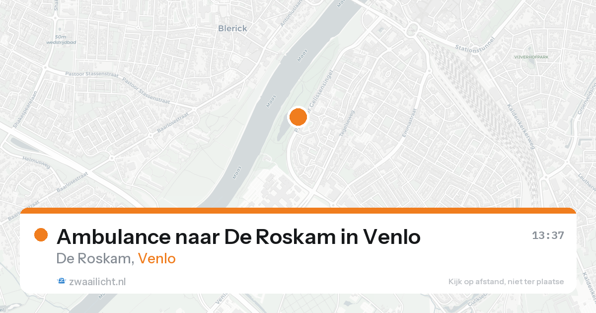 Ambulance naar De Roskam in Venlo — 19 aug 2026